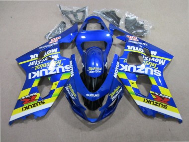 Blau Telefunica Movistar 2001-2003 Suzuki GSXR 600 Motorrad Verkleidung