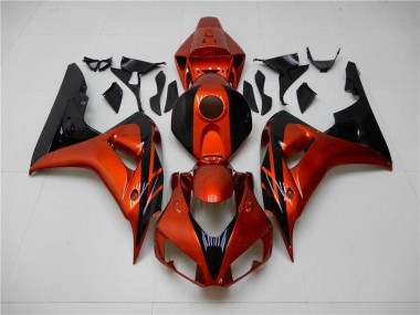 Orange Schwarz 2006-2007 Honda CBR1000RR Motorrad Verkleidung