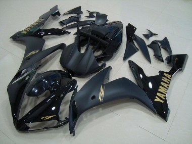 Schwarz Mattgold 2004-2006 Yamaha YZF R1 Motorrad Verkleidung